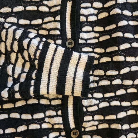Missoni Black and White Patterned Cardigan 38 - Picture 7 of 8